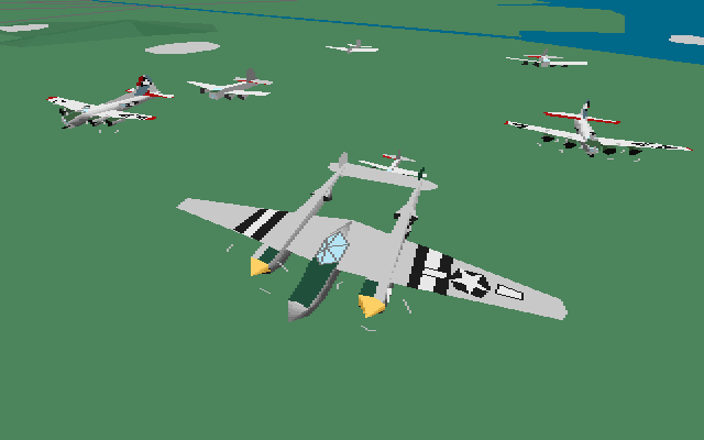 Escorting Some B-17s